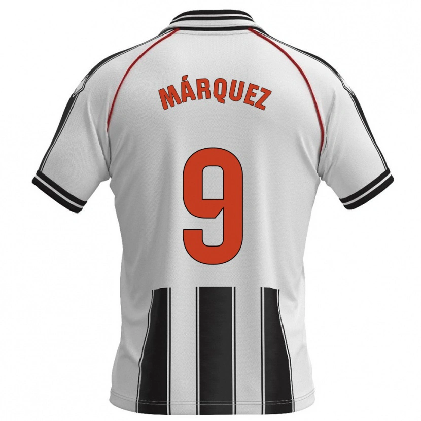Danxen Dames Eddiel Márquez #9 Wit Zwart Thuisshirt Thuistenue 2025/26 T-Shirt België