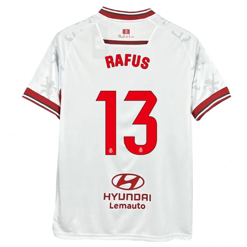 Danxen Dames Arnau Rafús #13 Wit Rood Thuisshirt Thuistenue 2025/26 T-Shirt België