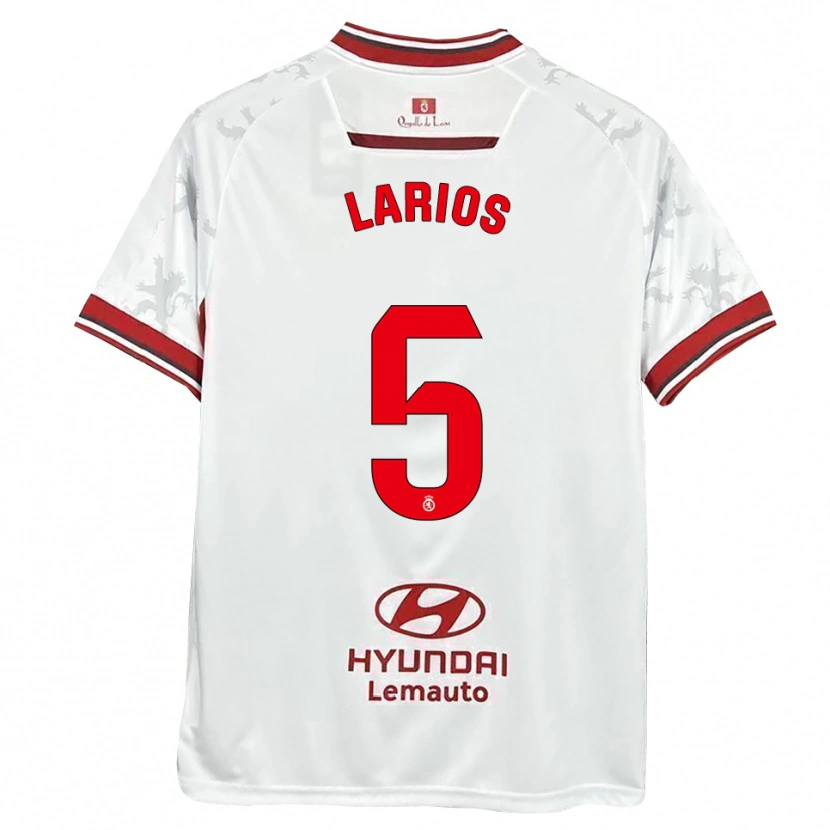 Danxen Dames Juan Larios #5 Wit Rood Thuisshirt Thuistenue 2025/26 T-Shirt België