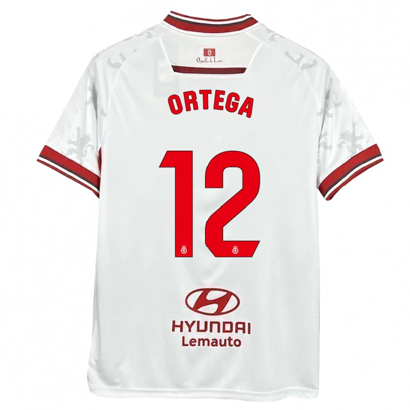 Danxen Dames Guzmán Ortega #12 Wit Rood Thuisshirt Thuistenue 2025/26 T-Shirt België
