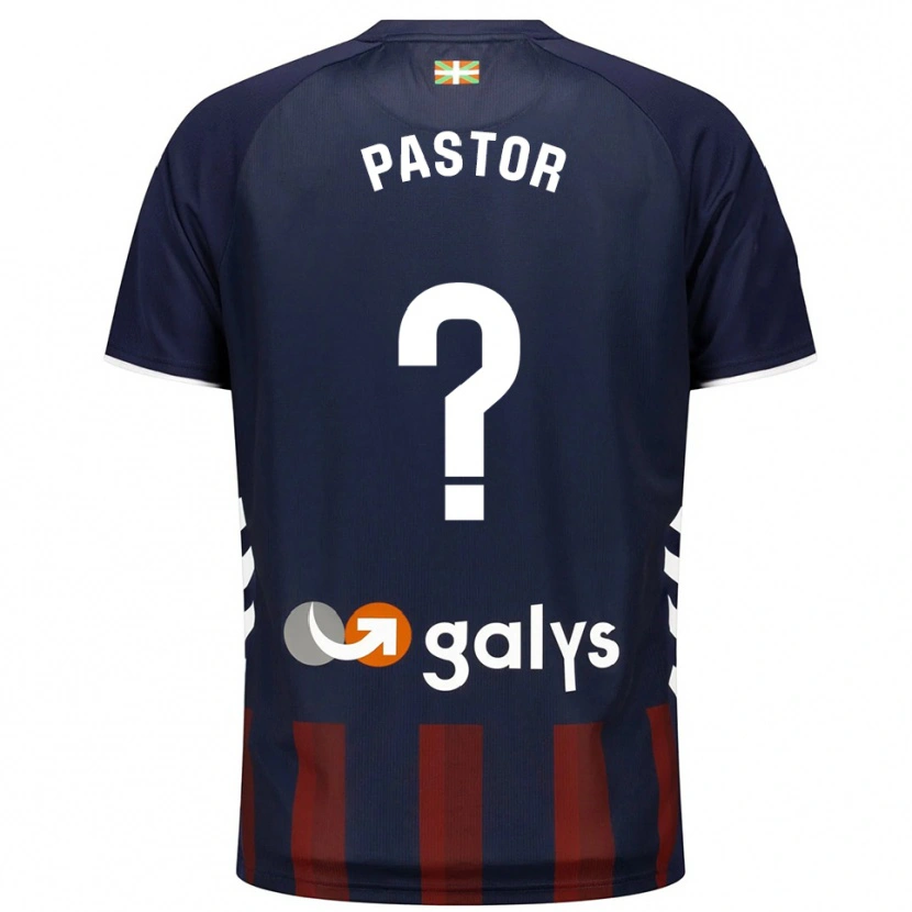 Danxen Dames Xavier Pastor #0 Marineblauw Rood Thuisshirt Thuistenue 2025/26 T-Shirt België