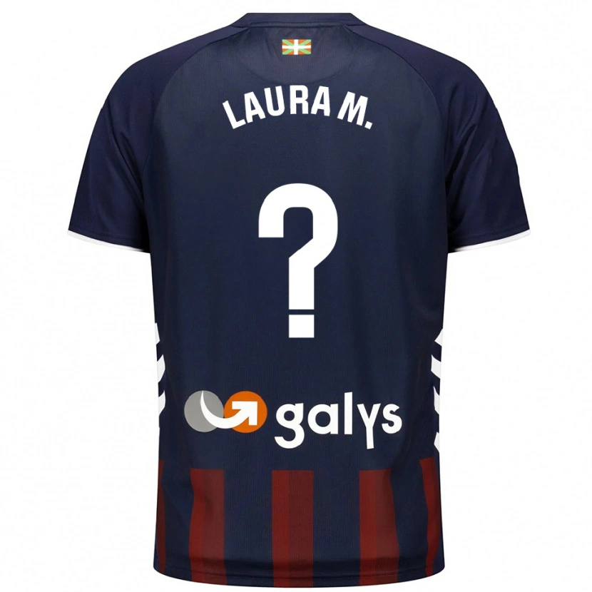 Danxen Dames Laura Marti Enseñat #0 Marineblauw Rood Thuisshirt Thuistenue 2025/26 T-Shirt België