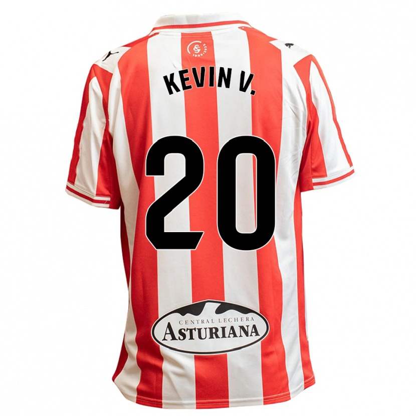 Danxen Dames Kevin Vázquez #20 Wit Rood Thuisshirt Thuistenue 2025/26 T-Shirt België