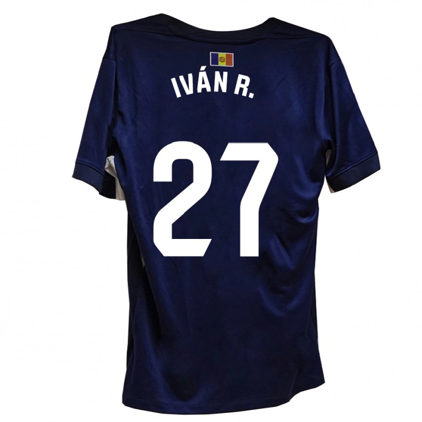 Danxen Dames Iván Rodríguez #27 Marineblauw Wit Thuisshirt Thuistenue 2025/26 T-Shirt België