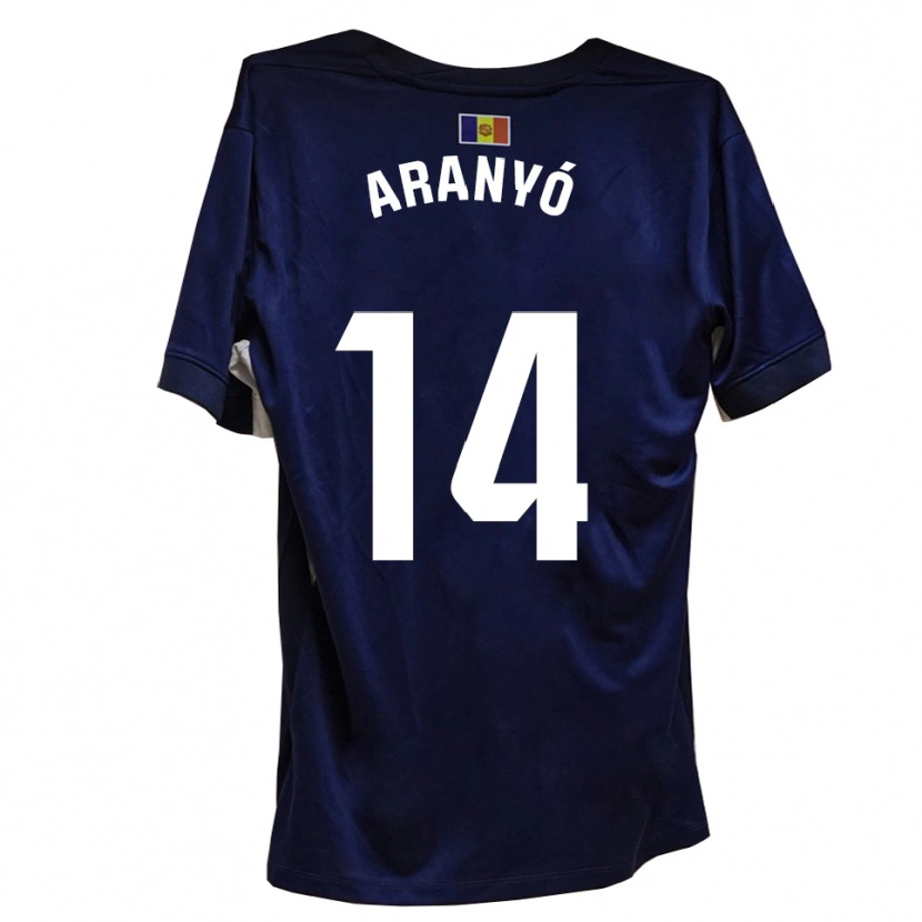 Danxen Dames Marc Aranyó #14 Marineblauw Wit Thuisshirt Thuistenue 2025/26 T-Shirt België