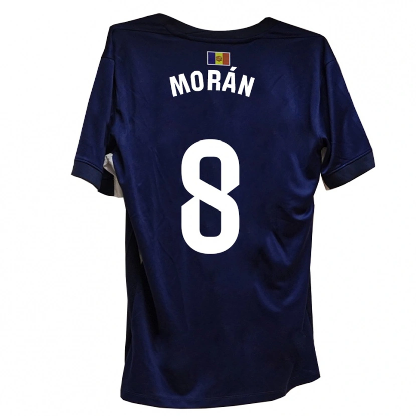 Danxen Dames Erik Morán #8 Marineblauw Wit Thuisshirt Thuistenue 2025/26 T-Shirt België