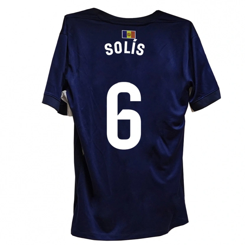 Danxen Dames Alberto Solís #6 Marineblauw Wit Thuisshirt Thuistenue 2025/26 T-Shirt België