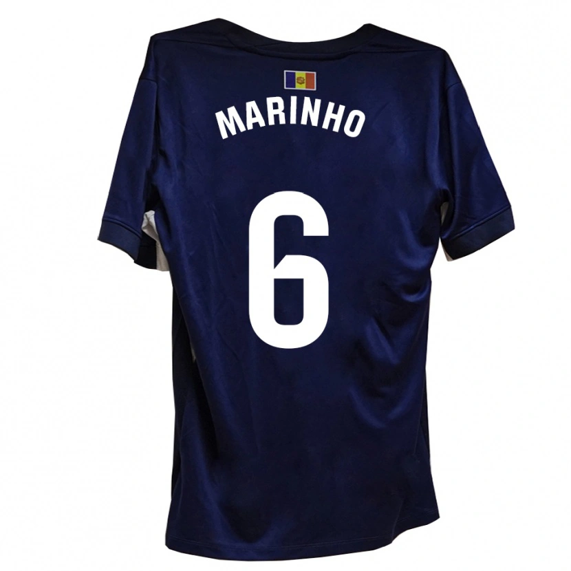 Danxen Dames Tozé Marinho #6 Marineblauw Wit Thuisshirt Thuistenue 2025/26 T-Shirt België