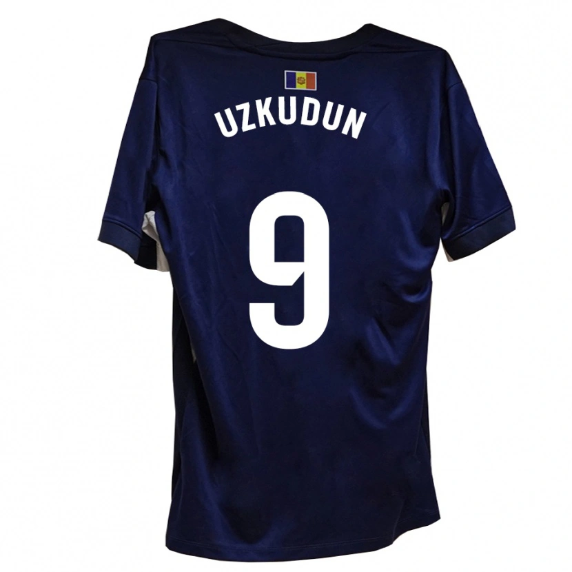 Danxen Dames Aitor Uzkudun #9 Marineblauw Wit Thuisshirt Thuistenue 2025/26 T-Shirt België