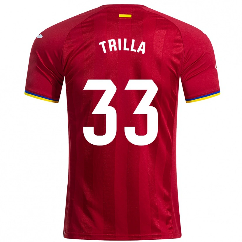 Danxen Dames Guillem Trilla #33 Rood Geel Blauw Uitshirt Uittenue 2025/26 T-Shirt België