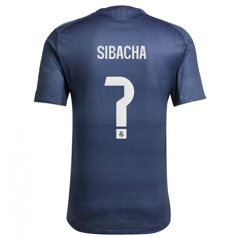 Danxen Dames Álex Sibacha #0 Marineblauw Zilver Uitshirt Uittenue 2025/26 T-Shirt België