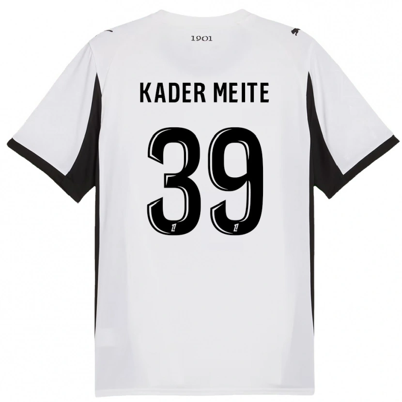 Danxen Dames Mohamed Kader Meïté #39 Wit Zwart Uitshirt Uittenue 2025/26 T-Shirt België