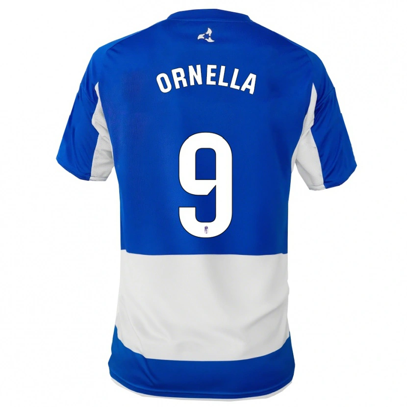 Danxen Dames Ornella María Vignola Cabot #9 Blauw Wit Uitshirt Uittenue 2025/26 T-Shirt België