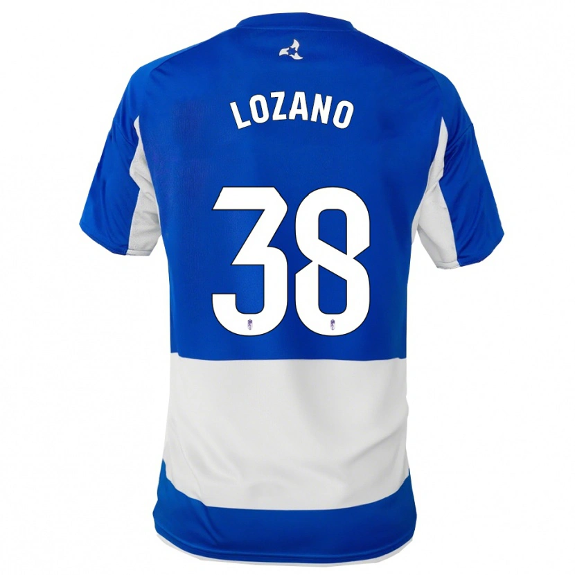 Danxen Dames Mario Lozano #38 Blauw Wit Uitshirt Uittenue 2025/26 T-Shirt België