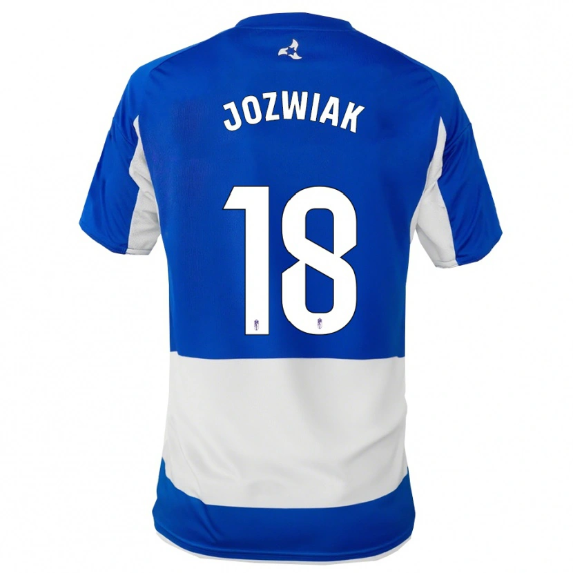 Danxen Dames Kamil Józwiak #18 Blauw Wit Uitshirt Uittenue 2025/26 T-Shirt België
