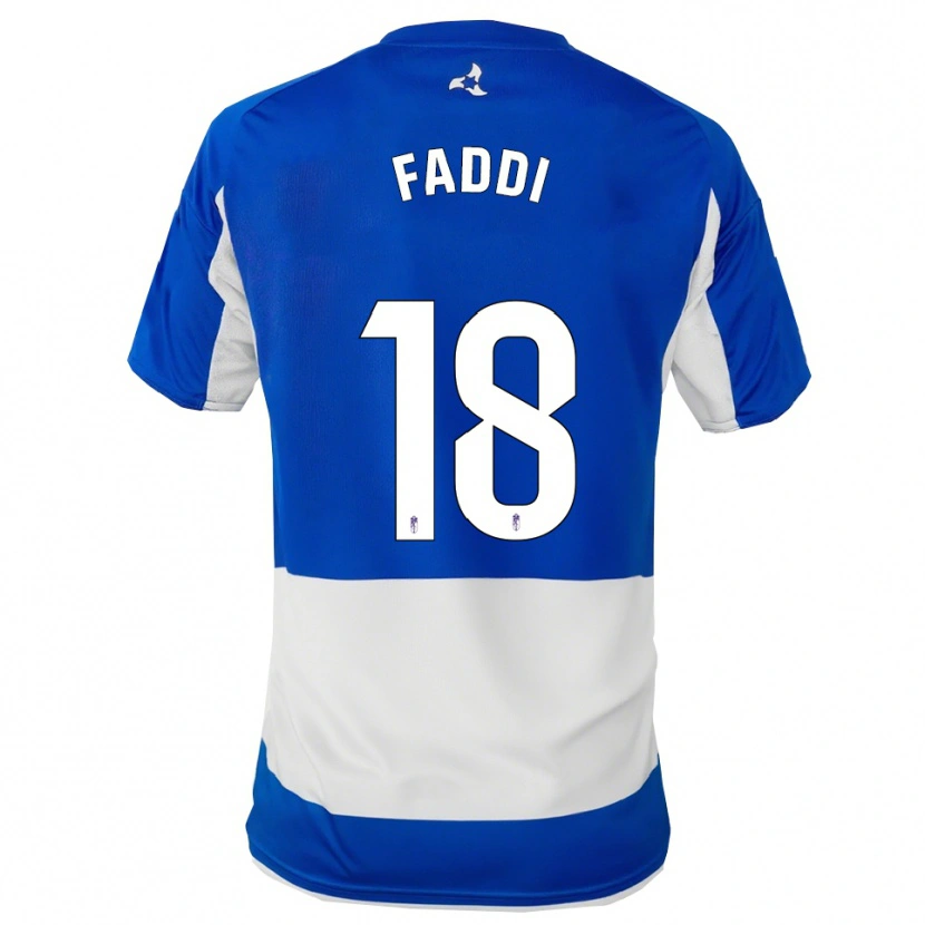 Danxen Dames Inés Faddi #18 Blauw Wit Uitshirt Uittenue 2025/26 T-Shirt België