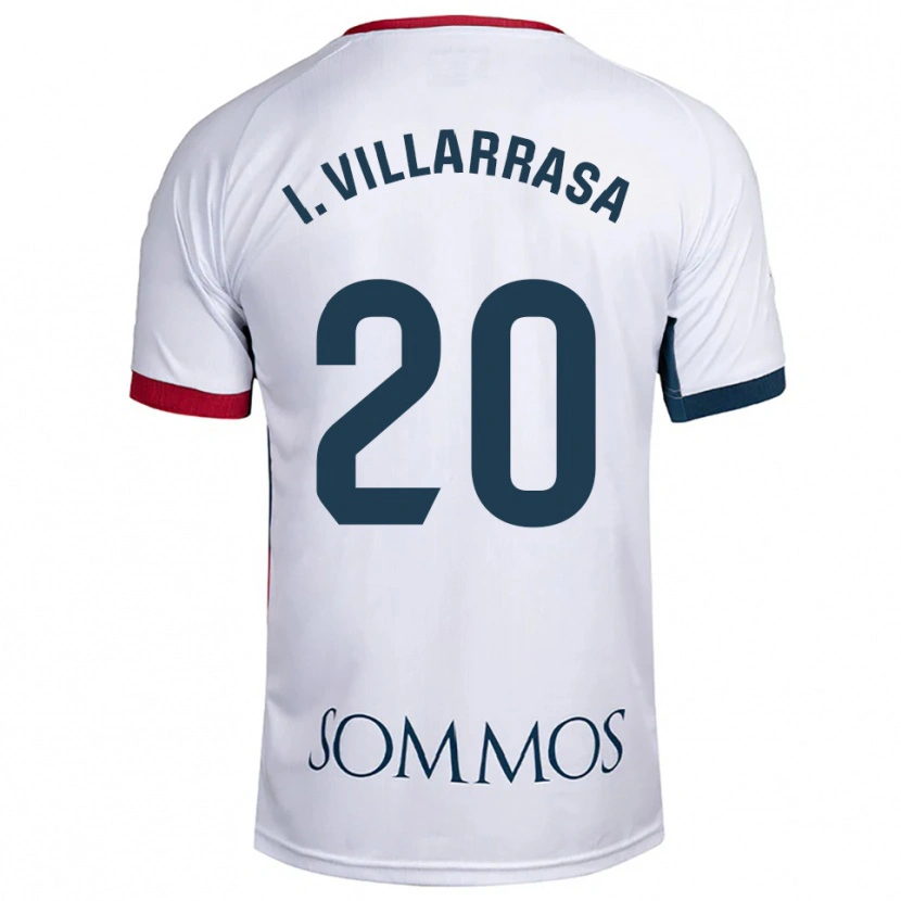 Danxen Dames Ignasi Vilarrasa #20 Wit Rood Uitshirt Uittenue 2025/26 T-Shirt België