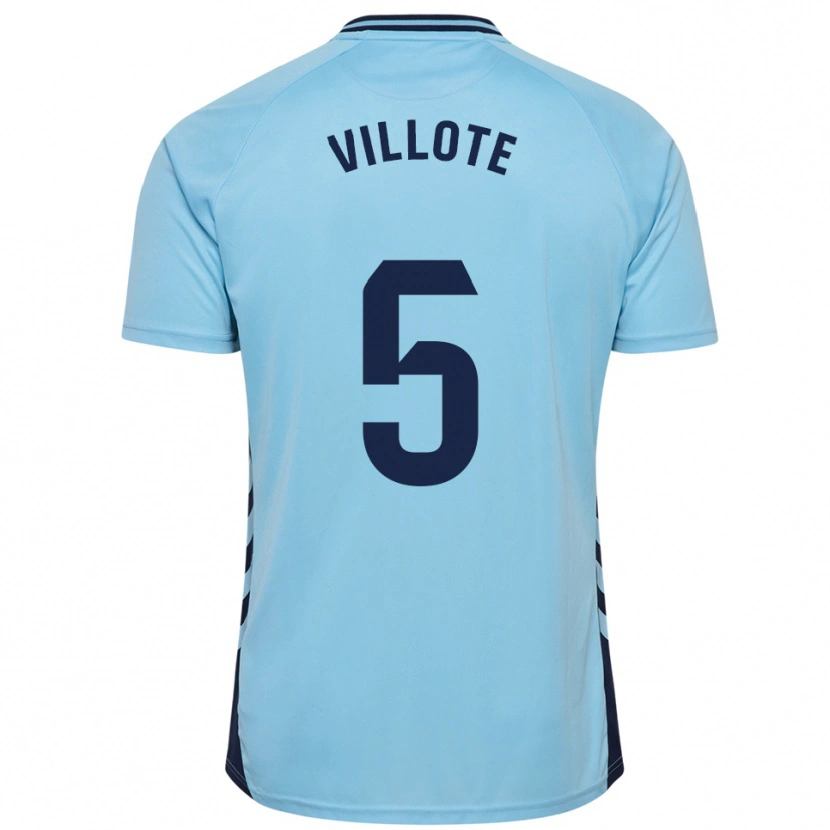 Danxen Dames Víctor Villote #5 Hemelsblauw Uitshirt Uittenue 2025/26 T-Shirt België