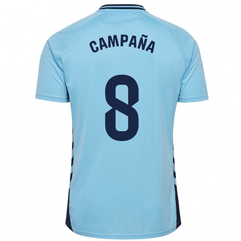 Danxen Dames José Campaña #8 Hemelsblauw Uitshirt Uittenue 2025/26 T-Shirt België