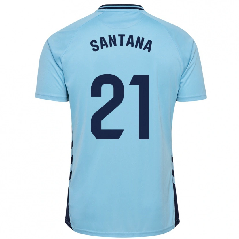 Danxen Dames Yadam Santana #21 Hemelsblauw Uitshirt Uittenue 2025/26 T-Shirt België