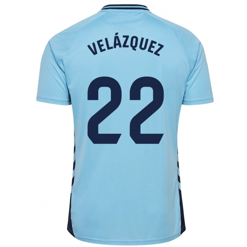 Danxen Dames Brian Velázquez #22 Hemelsblauw Uitshirt Uittenue 2025/26 T-Shirt België