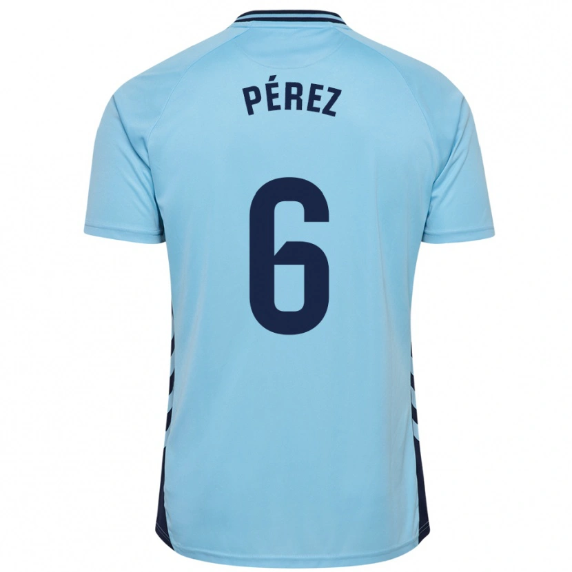 Danxen Dames Yoni Pérez #6 Hemelsblauw Uitshirt Uittenue 2025/26 T-Shirt België