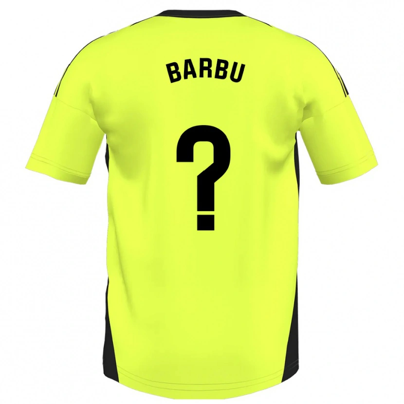 Danxen Dames Álex Barbu #0 Fluorescerend Geel Uitshirt Uittenue 2025/26 T-Shirt België