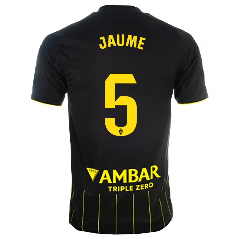 Danxen Dames Jaume Grau #5 Zwart Geel Uitshirt Uittenue 2025/26 T-Shirt België