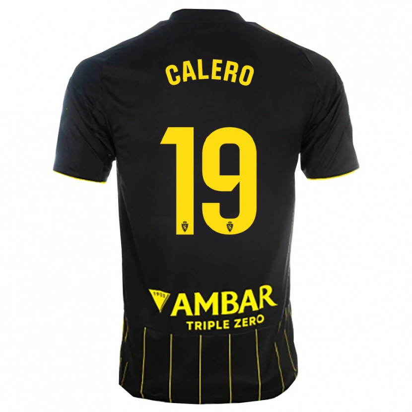 Danxen Dames Iván Calero #19 Zwart Geel Uitshirt Uittenue 2025/26 T-Shirt België