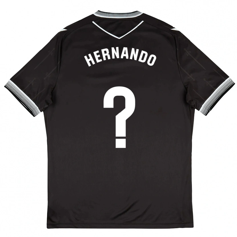 Danxen Dames Marcos Hernando #0 Zwart Wit Uitshirt Uittenue 2025/26 T-Shirt België
