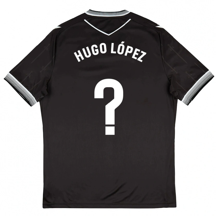 Danxen Dames Hugo López #0 Zwart Wit Uitshirt Uittenue 2025/26 T-Shirt België