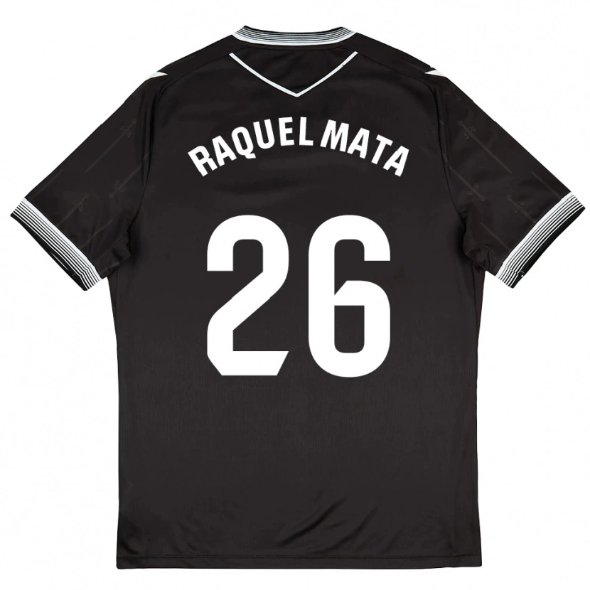 Danxen Dames Raquel Mata #26 Zwart Wit Uitshirt Uittenue 2025/26 T-Shirt België