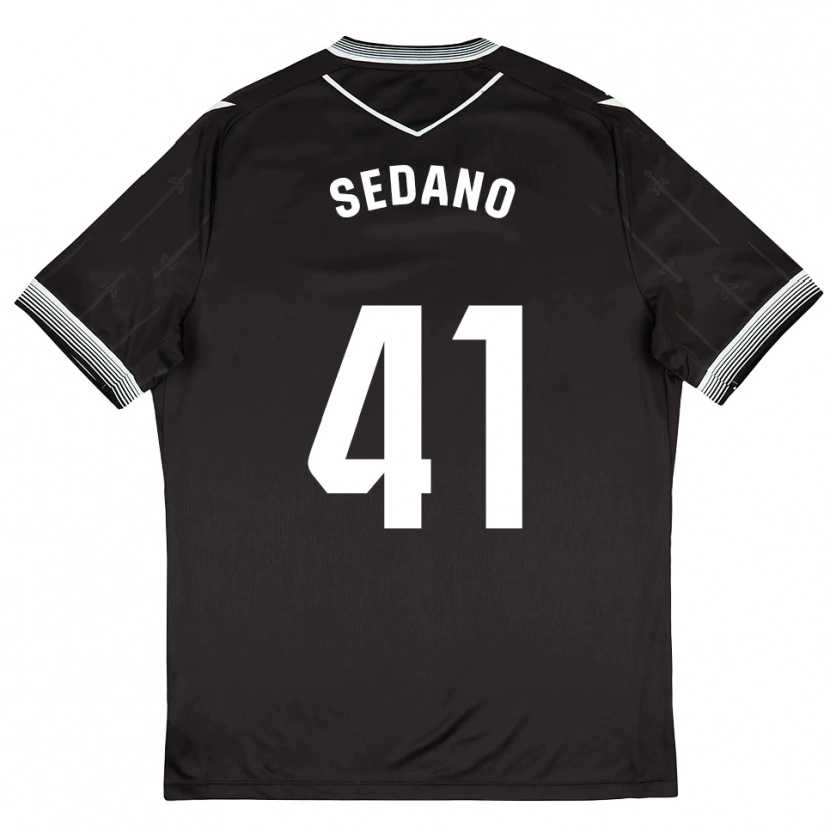 Danxen Dames Hugo Sedano #41 Zwart Wit Uitshirt Uittenue 2025/26 T-Shirt België
