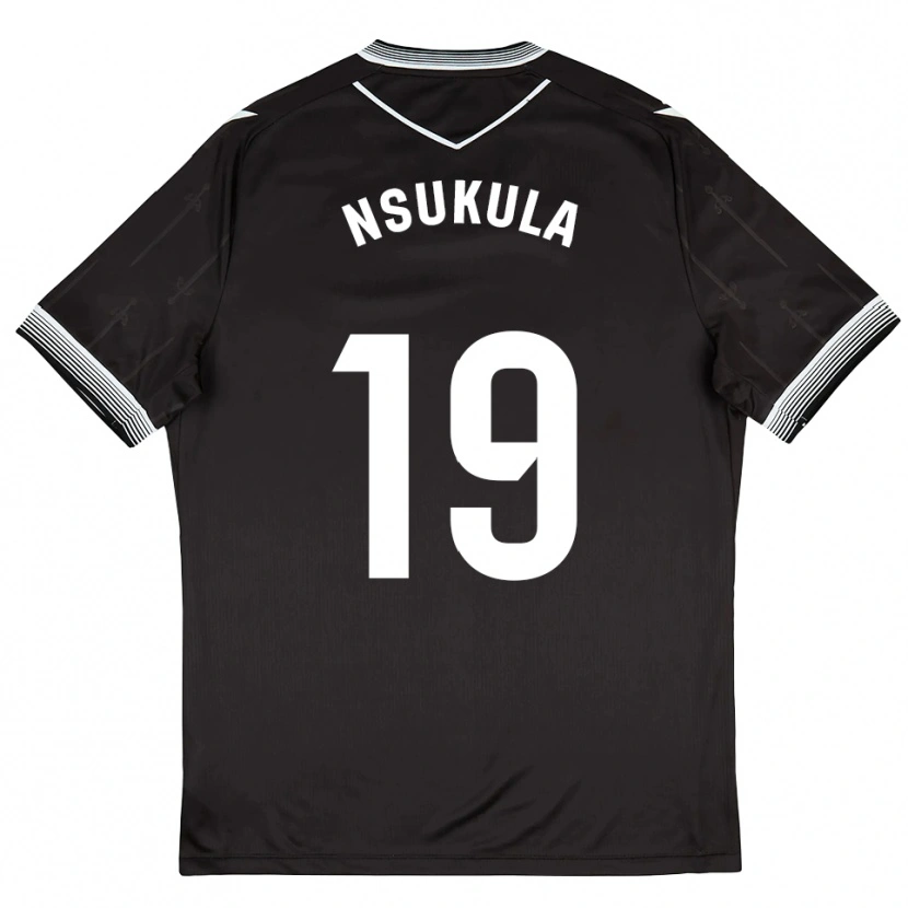 Danxen Dames Georges Nsukula #19 Zwart Wit Uitshirt Uittenue 2025/26 T-Shirt België
