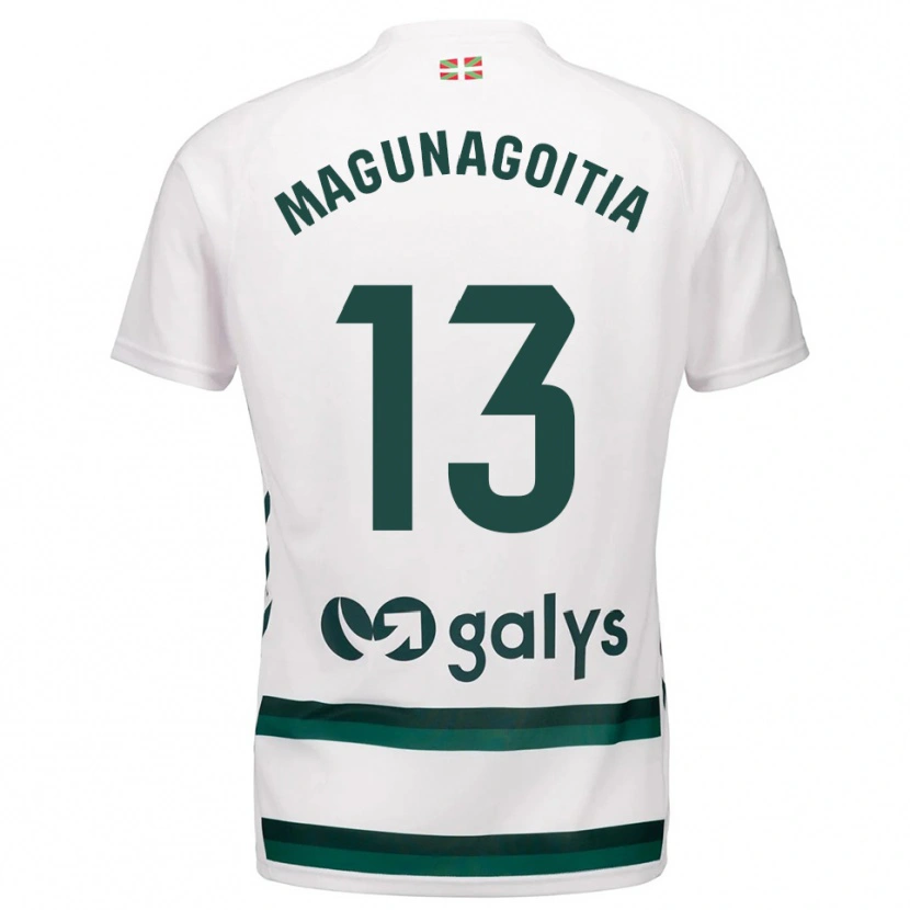Danxen Dames Jonmi Magunagoitia #13 Wit Groen Uitshirt Uittenue 2025/26 T-Shirt België