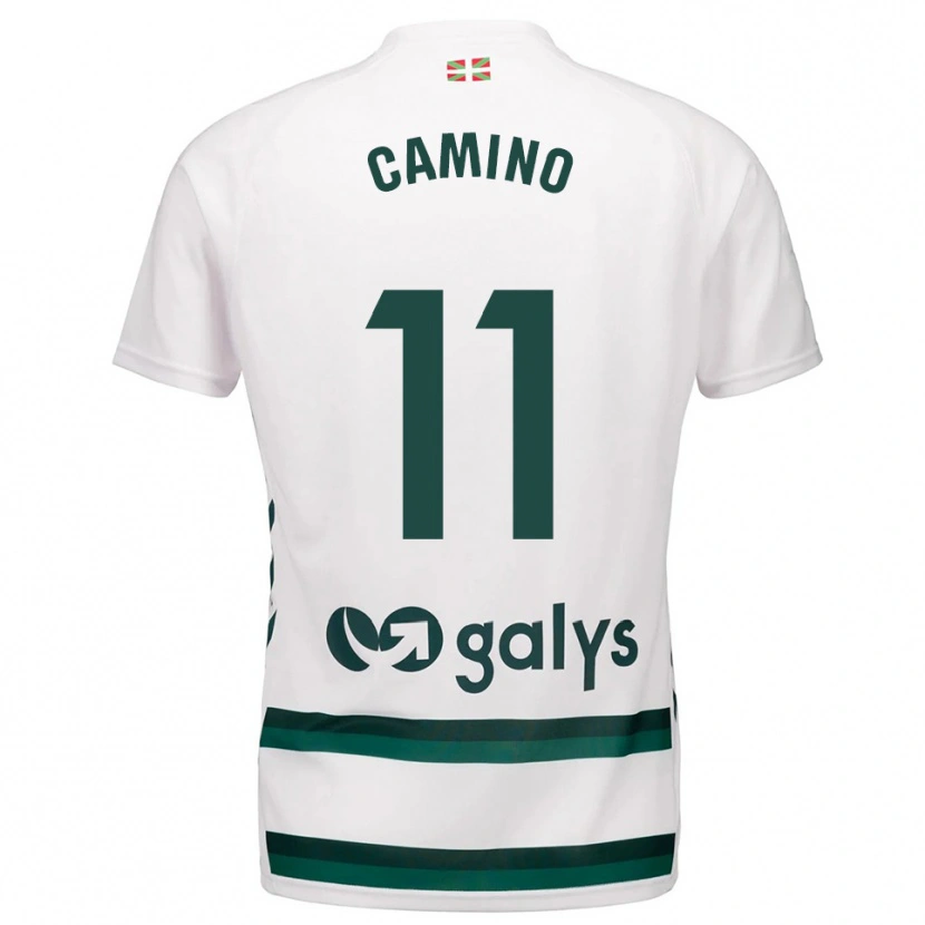 Danxen Dames Laura Camino Fernández #11 Wit Groen Uitshirt Uittenue 2025/26 T-Shirt België