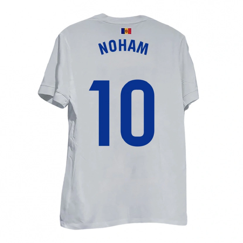 Danxen Dames Noham #10 Wit Blauw Geel Uitshirt Uittenue 2025/26 T-Shirt België