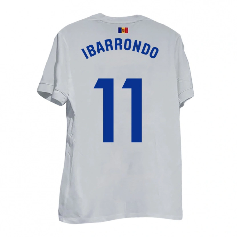 Danxen Dames Alejandro Ibarrondo #11 Wit Blauw Geel Uitshirt Uittenue 2025/26 T-Shirt België