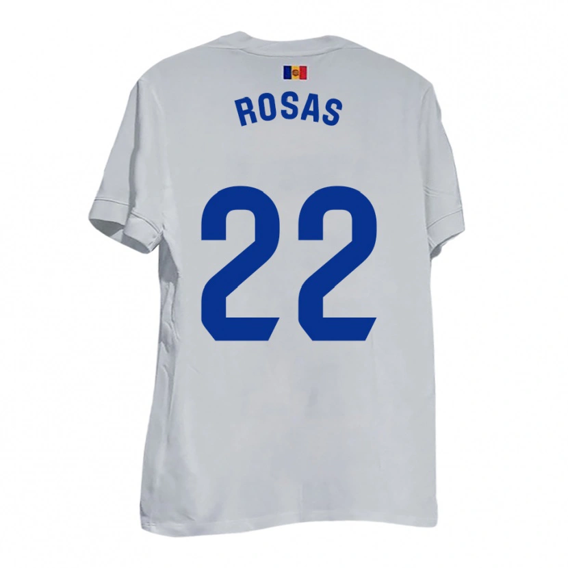 Danxen Dames Berto Rosas #22 Wit Blauw Geel Uitshirt Uittenue 2025/26 T-Shirt België