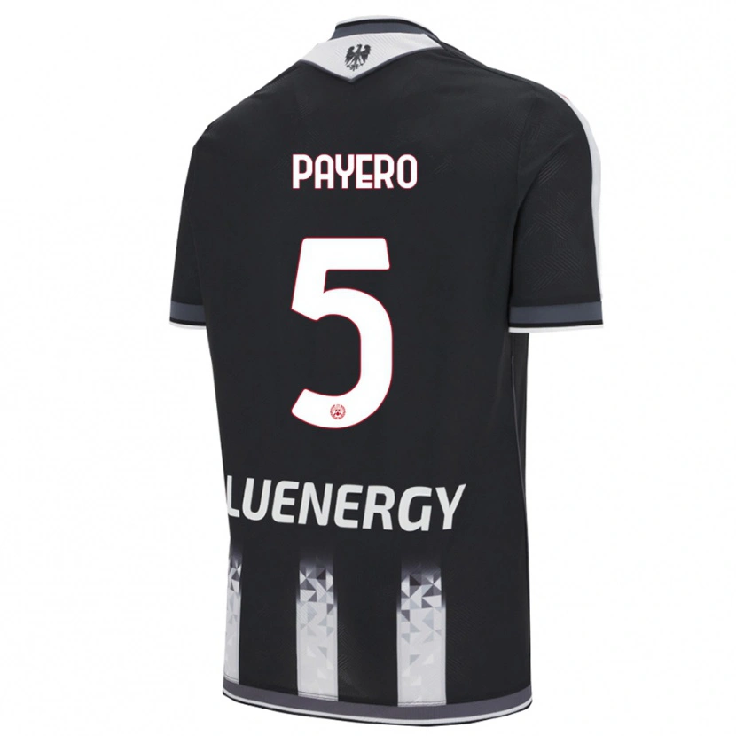 Danxen Kinderen Martín Payero #5 Zwart Wit Thuisshirt Thuistenue 2025/26 T-Shirt België