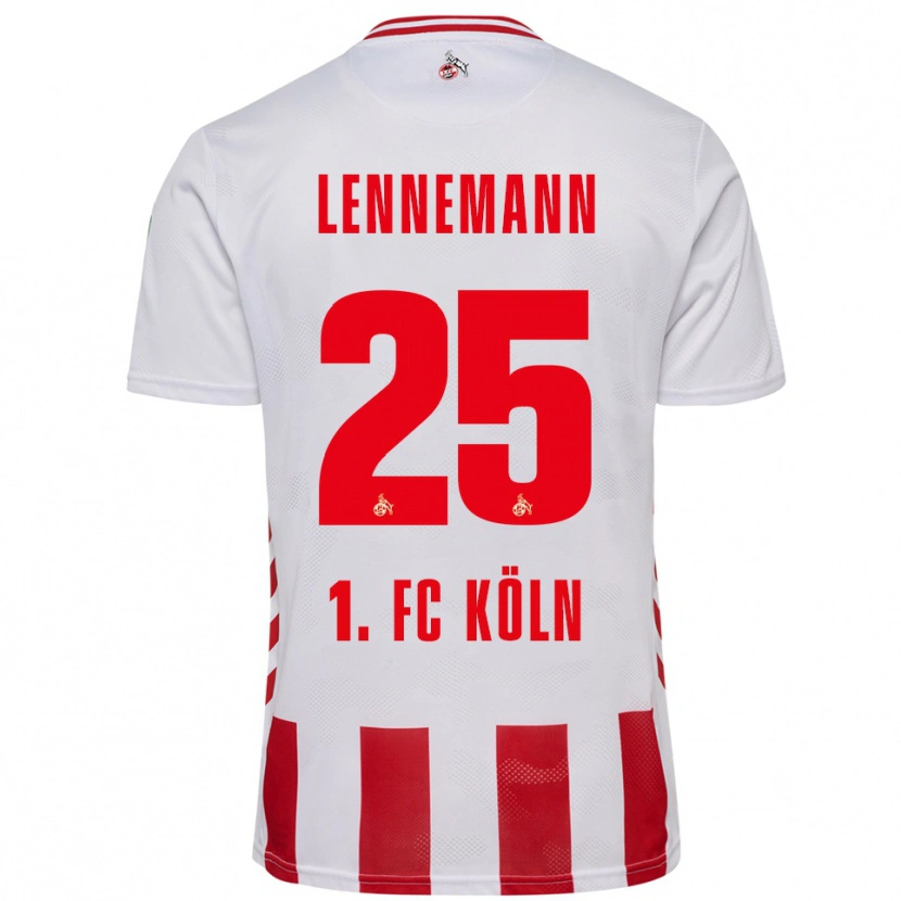 Danxen Kinderen Bernie Lennemann #25 Wit Rood Thuisshirt Thuistenue 2025/26 T-Shirt België