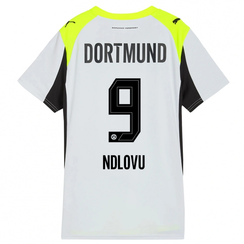 Danxen Kinderen Desmond Ndlovu #9 Fluorescerend Geel Uitshirt Uittenue 2025/26 T-Shirt België