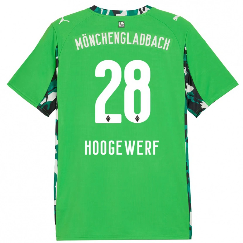 Danxen Kinderen Dillon Hoogewerf #28 Groen Zwart Uitshirt Uittenue 2025/26 T-Shirt België