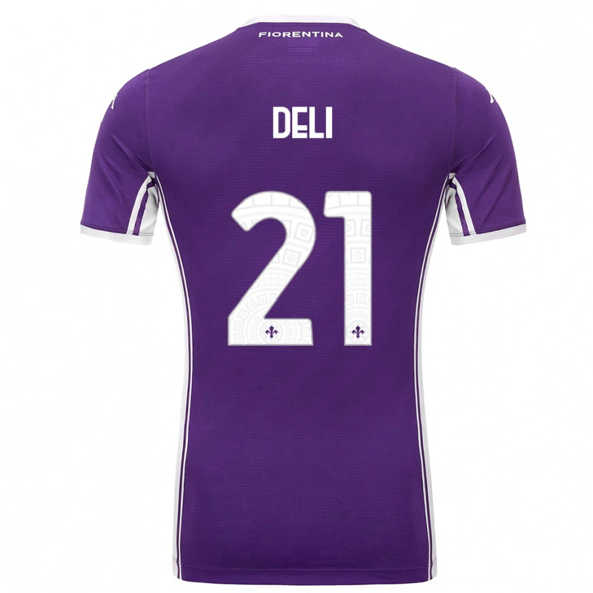 Danxen Heren Lapo Deli #21 Paars Wit Thuisshirt Thuistenue 2025/26 T-Shirt België