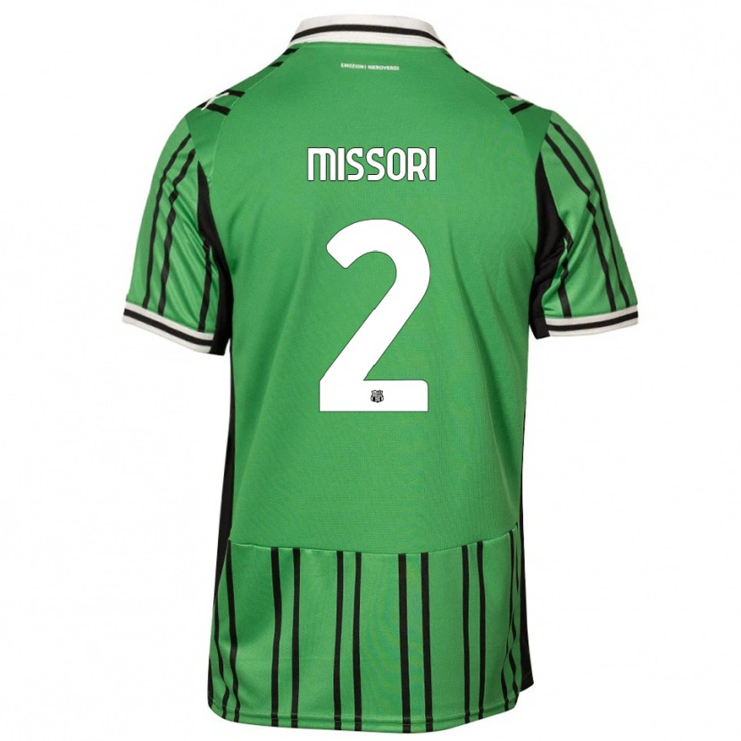 Danxen Heren Filippo Missori #2 Groen Zwart Thuisshirt Thuistenue 2025/26 T-Shirt België