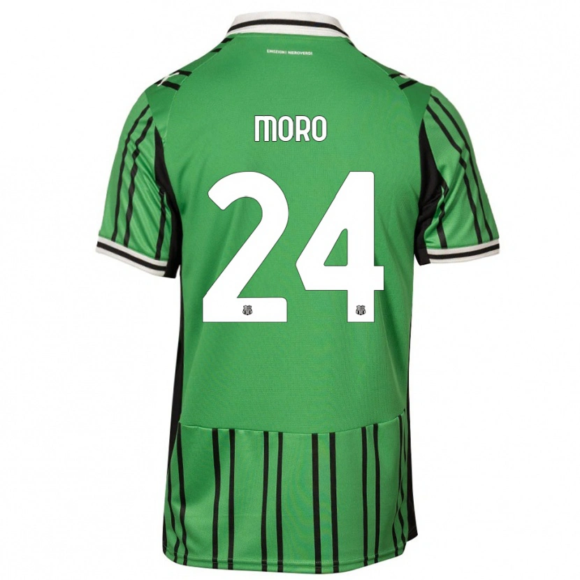 Danxen Heren Luca Moro #24 Groen Zwart Thuisshirt Thuistenue 2025/26 T-Shirt België
