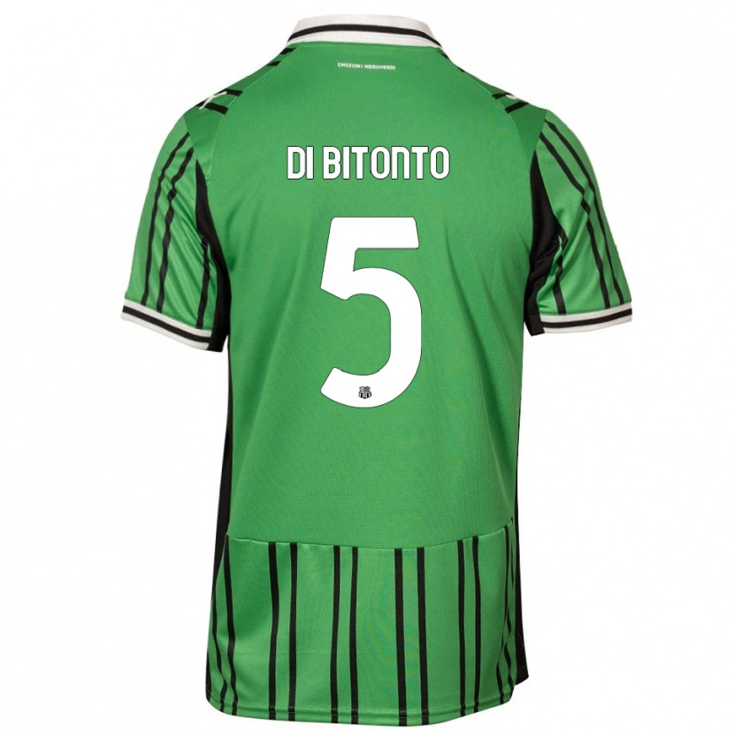 Danxen Heren Alessandro Di Bitonto #5 Groen Zwart Thuisshirt Thuistenue 2025/26 T-Shirt België