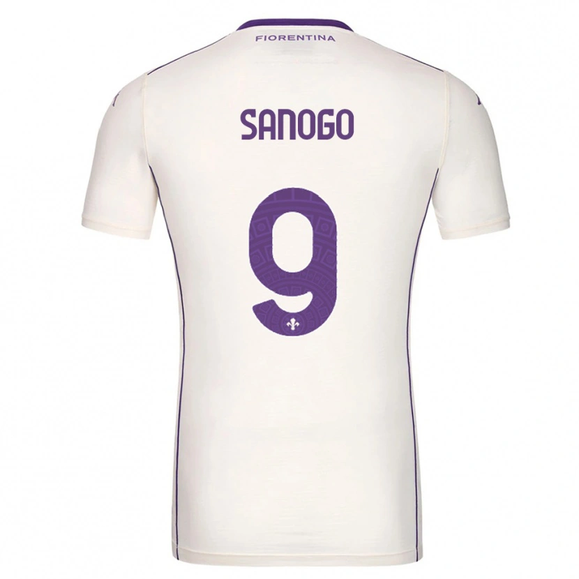 Danxen Heren Bassidy Sanogo #9 Wit Paars Rood Uitshirt Uittenue 2025/26 T-Shirt België