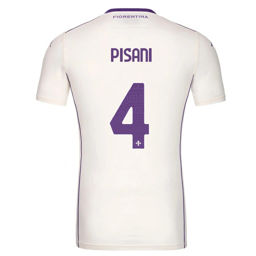 Danxen Heren Diego Pisani #4 Wit Paars Rood Uitshirt Uittenue 2025/26 T-Shirt België