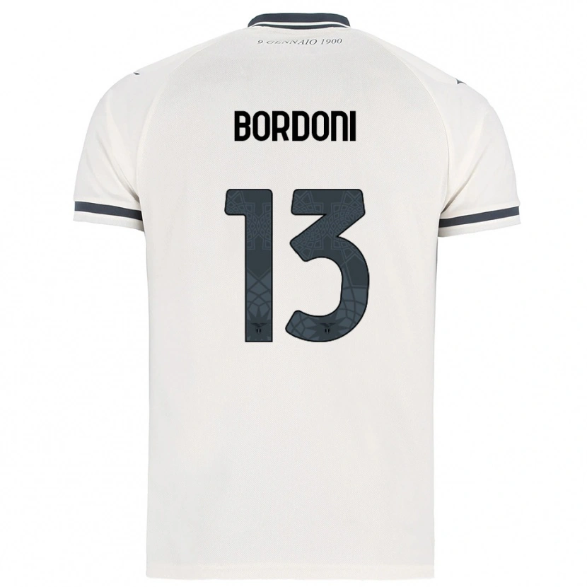 Danxen Heren Tommaso Bordoni #13 Wit Marineblauw Uitshirt Uittenue 2025/26 T-Shirt België